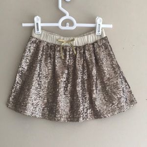 Rose gold sequins skirt
